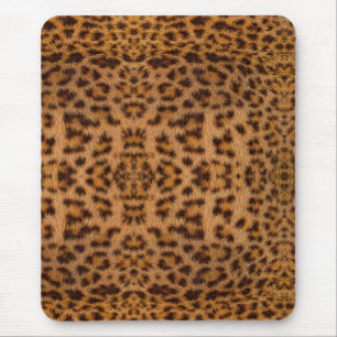 Trendy Exotic Jaguar Fur Pattern Animal Print Mouse Pad