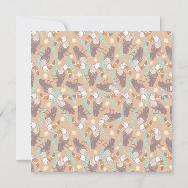 Trendy exotic toucans  (Front)