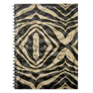 Trendy Exotic Zebra Fur Pattern Animal Print Notebook