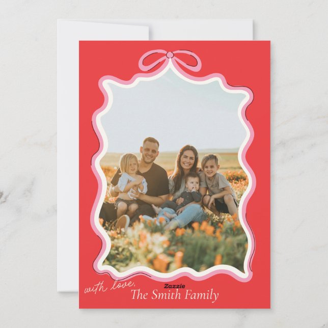 Trendy Fa La La  Holiday Card (Back)