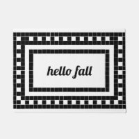 Trendy Fall Black and White Tile Design 
