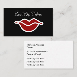 Trendy Fashion Makeup Beauty Theme  Business Card