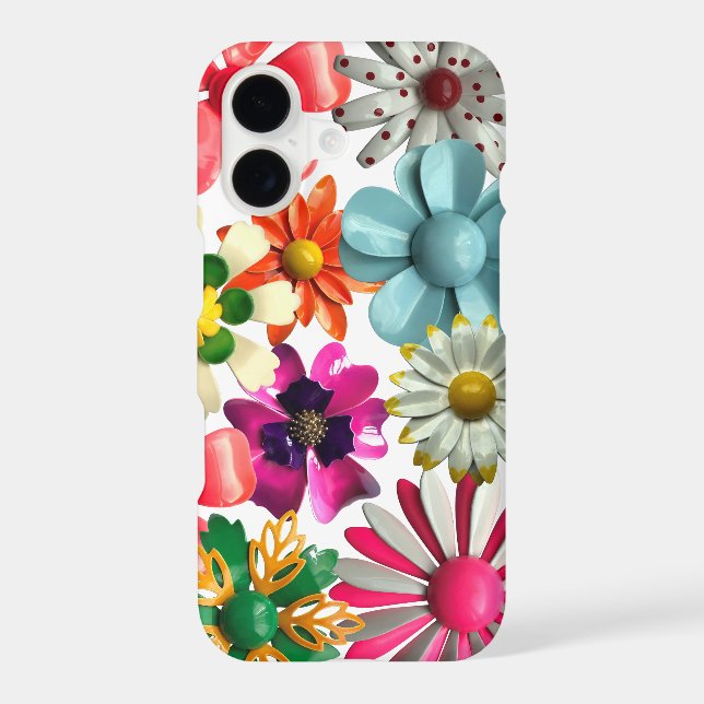 Trendy Fashion MOD Daisy Happy Colourful Flowers (Back)