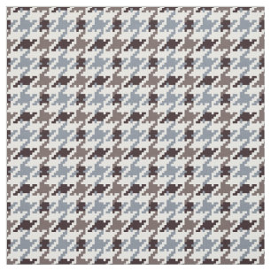 Trendy fashion neutral houndstooth  plaid pattern fabric