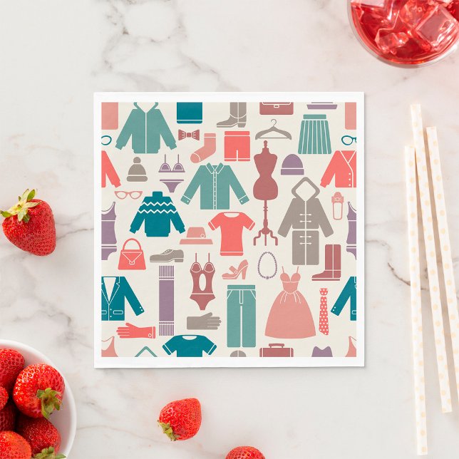 Trendy Fashion Pattern Stylish Clothing Graphic  Napkin (Creator Uploaded)
