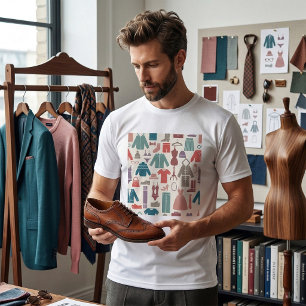 Trendy Fashion Pattern Stylish Clothing Graphic  T-Shirt