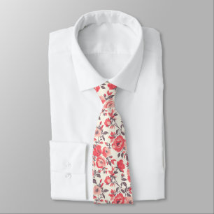 Trendy Fathers Day Gift Rose Flower Tie