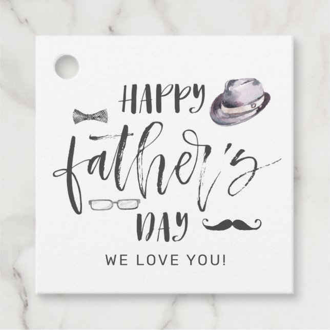 Trendy Father's Day Gift Tags (Front)