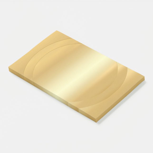 Trendy Faux Gold Elegant Modern Blank Template Post-it Notes (Angled)