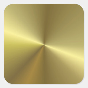 Trendy Faux Gold Metallic Look Blank Template Square Sticker