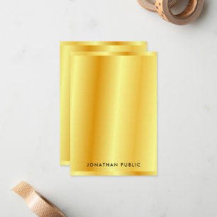 Trendy Faux Gold Metallic Look Template Custom