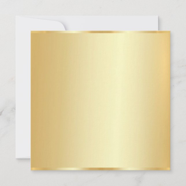 Trendy Faux Gold Modern Elegant Blank Template (Front)