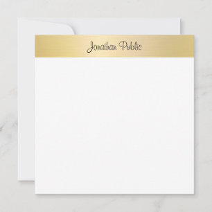 Trendy Faux Gold Template Handwritten Script