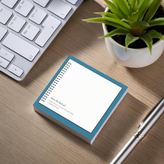 Trendy Faux Spiral Paper Monogram Notes