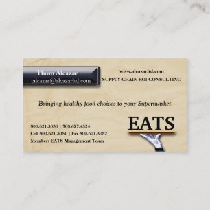 Trendy Faux Textured Paper Business Card