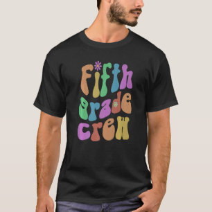 Trendy Fifth Grade Crew Teacher Hello 5th Gr Vinta T-Shirt