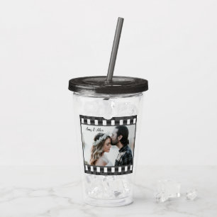 Trendy Film Reel Movie Personalised Picture Frame Acrylic Tumbler