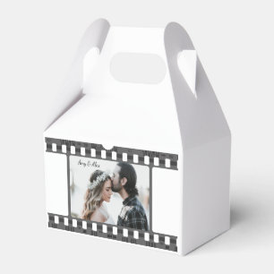Trendy Film Reel Movie Personalised Picture Frame  Favour Box
