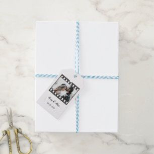 Trendy Film Reel Movie Personalised Picture Frame  Gift Tags