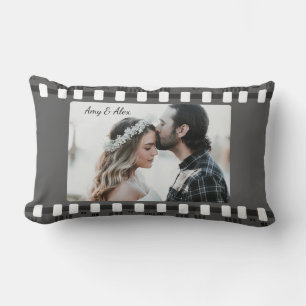 Trendy Film Reel Movie Personalised Picture Frame Lumbar Cushion