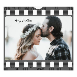 Trendy Film Reel Movie Personalised Picture Frame  Photo Print
