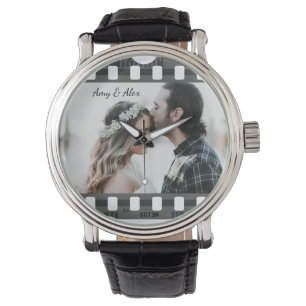 Trendy Film Reel Movie Personalised Picture Frame Watch
