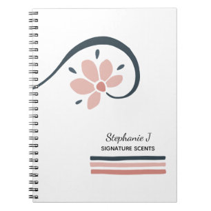 Trendy Floral Essential Oils Aromatherapy Notebook