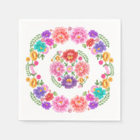 Trendy Floral Fiesta Pattern Mexican Senorita