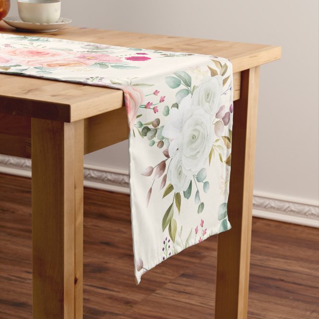 trendy floral medium table runner (In Situ)
