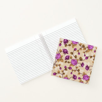 Trendy Floral Notebook Journal Sketchbook