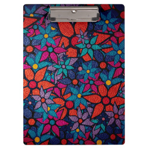 Trendy Floral Pattern #2 Clipboard