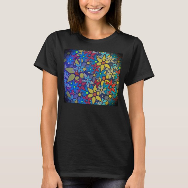 Trendy Floral Pattern #3 T-Shirt (Front)