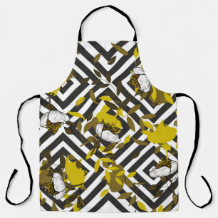 Trendy floral pattern. Isolated seamless pattern.  Apron