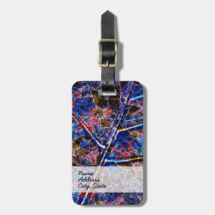 Trendy Floral Pattern Vintage Luggage Tag