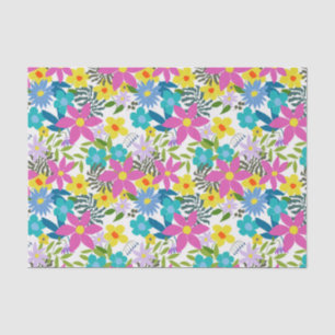Trendy floral tropical garden crafters' tissue paper