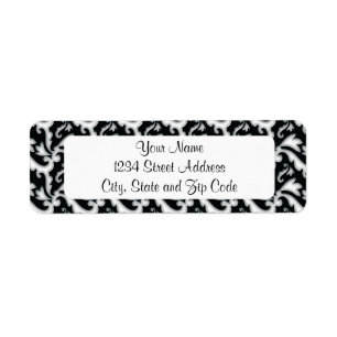 Trendy Flourishes Black and White