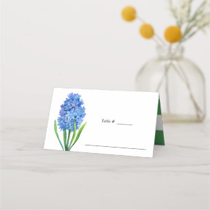 Trendy Flower Blue Hydrangea wedding table place Place Card