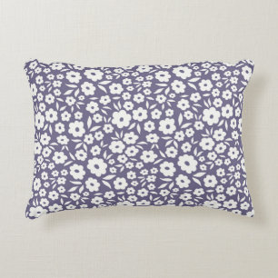Trendy flowers seamless pattern. Small vintage flo Decorative Cushion