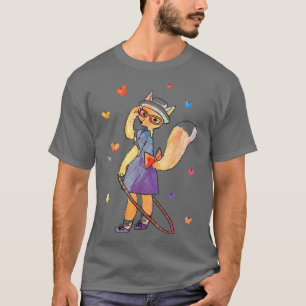 Trendy Fo Girl Butterfly Sketch T-Shirt