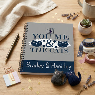 Trendy fun contemporary modern stylish spiral Notebook