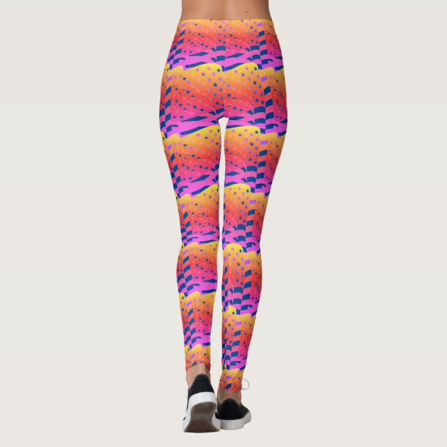 Trendy Fun Lady Leggings (Back)