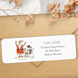 Trendy Fun Santa Snowman Reindeer Christmas Hygge