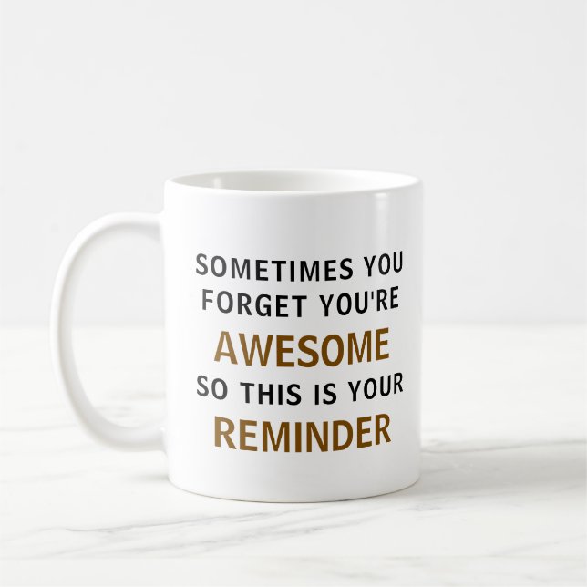 Trendy Funny Awesome Quote Modern Coffee Mug (Left)