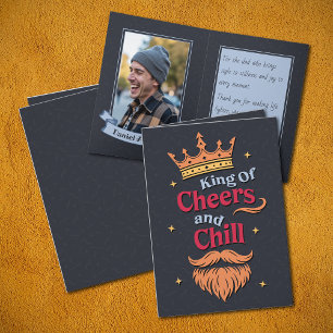 Trendy Funny King Quote Typography Father's Day Card