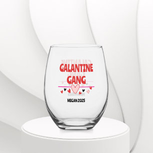 Trendy Galentine's Day Wine Glass Decals for Besti