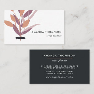 Trendy Geometric Brush Strokes Business Card