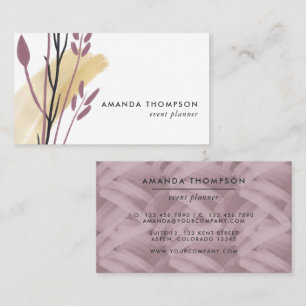 Trendy Geometric Brush Strokes Collage Business Card
