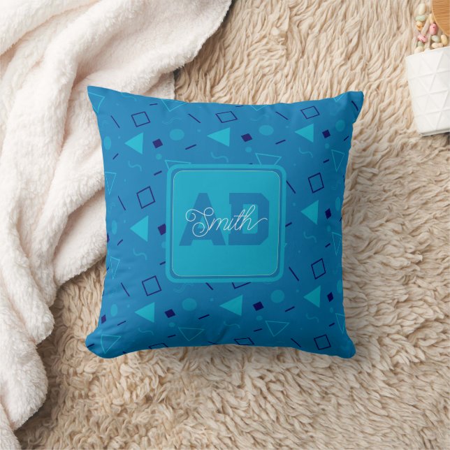 Trendy Geometric Custom Pillow For Bridal Shower (Blanket)
