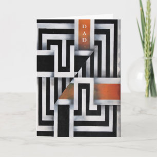 Trendy Geometric Father's Day Card