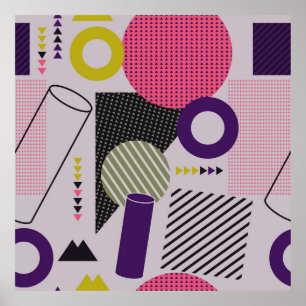 Trendy geometric flat patternpattern,style,abstrac poster